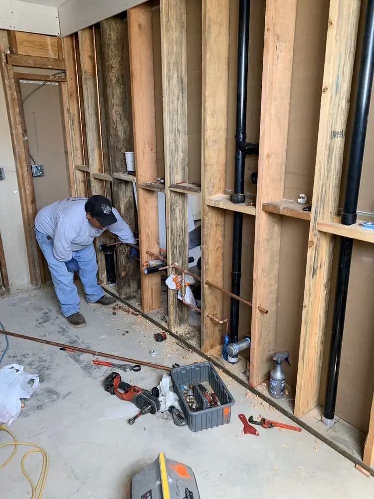 Commercial rough-in plumbing for Water Heater Replacement in Hampton Green